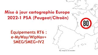 Mise à jourupgrade cartographie Europe 20221 eMyWayWipNav RT6 SMEG SMEGIV2 [upl. by Barret481]