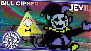 Bill Cipher vs Jevil 24 Hour Rap Battle [upl. by Ahseenal]