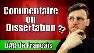 BAC DE FRANÇAIS  On prend la dissert ou le commentaire  🇫🇷 [upl. by Alinna]