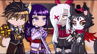 Hazbin Hotel React To Archons  Genshin Impact  Gacha React [upl. by Silva775]