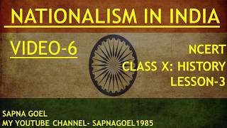 RISE OF NATIONALISM IN INDIA PART6 CLASS X HISTORY L3 NCERT ENGLISH [upl. by Prudence]