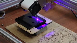 Laser cutting of 8 mm of acrylic using 8W 8000 mW Endurance diode laser [upl. by Anelac]