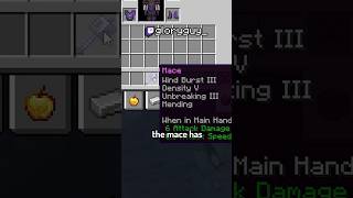 BEST ENCHANTMENTS for the Mace minecraft shorts [upl. by Gerianna]