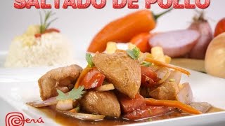 COCINA PERUANA FACIL  SALTADO DE POLLO [upl. by Demp997]