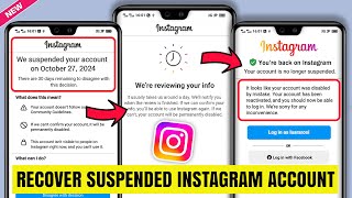 How to Recover Suspended Instagram Account 2024  Fix Instagram Account Suspended Problem insta ID [upl. by Frydman434]