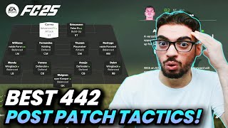 POST PATCH BEST META 442 FORMATION AND CUSTOM TACTICS  FC 25 ULTIMATE TEAM [upl. by Dulcy]