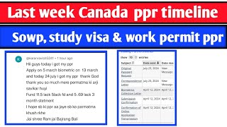 Last week important ppr timeline Todays ppr request timeline canada  Latest Canada PPR [upl. by Anileva]