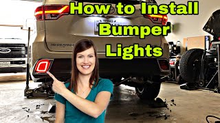 How to install Toyota Highlander rear fog lamps 201419 Toyota Kluger [upl. by Kreis123]