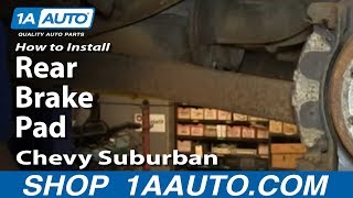 How to Replace Rear Brake Pads 0006 Chevy Suburban [upl. by Nailil]