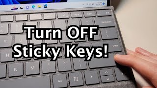 How to Turn on or off Sticky Keys in Windows 1110 [upl. by Gilligan239]