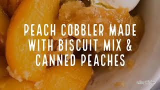 Easy Peach Cobbler Recipe in 3 Steps [upl. by Knoll]