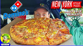 Dominos® New York Style Pizza Review 🎲🗽🍕 But Is It Really 🤔 Peep THIS Out 🕵️‍♂️ [upl. by Farant745]