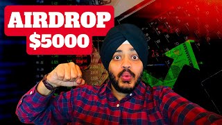 ✅ FREE CRYPTO AIRDROP  Claim 5000 Airdrop Every Month [upl. by Brosy]