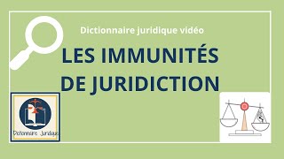 IMMUNITÉ DE JURIDICTION en droit international privé 🌍 🔤 [upl. by Netnert]