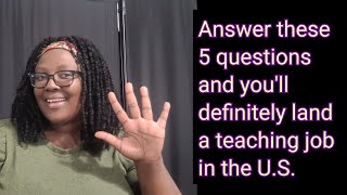 Prepare For Your US Teaching Interview Get Hired on Spot International Teachers  Malikas Flex [upl. by Anyl]