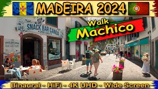 MADEIRA 2024  MACHICO  Scenic walk  UltraWide 4K  10bit color  HiFi  Binaural Tramtarie [upl. by Evie]