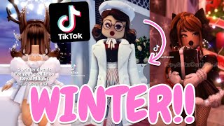 BEST ROYALE HIGH WINTERCHRISTMAS TIKTOKS OUTFIT IDEAS OUTFIT HACKS UPDATES amp MORE ❄️ [upl. by Napier]