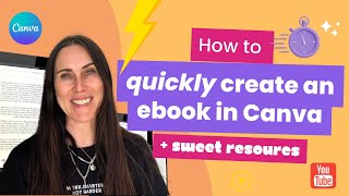 How to quickly create an ebook in Canva [upl. by Harman767]