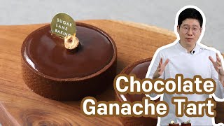 How to make a perfect Chocolate Tart  Filled with fudgey ganache [upl. by Kaehpos56]