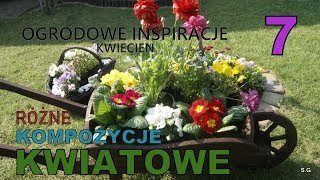 OGRODOWE INSPIRACJE 7  Kompozycje kwiatowe  Kosz taczka donica [upl. by Buddy]