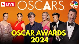 Oscars 2024 LIVE 96th Academy Awards LIVE  Jimmy Kimmel  Oppenheimer Poor Things Barbie  IN18L [upl. by Flss]