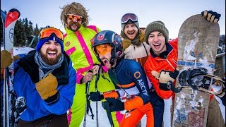 Skiing Stereotypes  Dude Perfect [upl. by Eimrots]