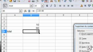 Faire un calcul simple sur openoffice tableur part2  Djformationscom [upl. by Auqenwahs611]