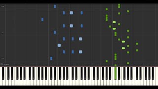 Pasquinade Op59 1869  Louis Moreau Gottschalk Synthesia Tutorial [upl. by Ahsaela]