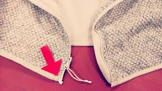 How to fix Bottom Zipper Stopper on an open ended zip by hand [upl. by Demy]