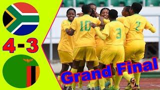 South Africa Banyana Banyana 🆚 Zambia 4  3 All Goals amp Highlights final COSAFA U17 Championship [upl. by Akeit]