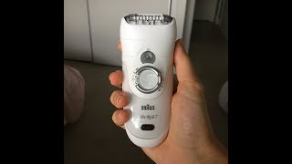 Epilating tips benifits and demo using Braun silk epil 7 [upl. by Ramal]