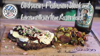 GlühweinPistazien Steak mit karamellisiertem Rosenkohl 272 [upl. by Uke]