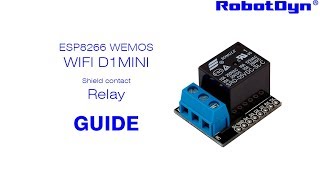 WIFI D1 mini  shield contact Relay [upl. by Lenahc330]