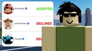 I Sent a Friend Request to 100 Roblox YouTubers [upl. by Ahsienyt]