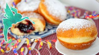 Klassische Berliner selber machen  Berliner wie vom Bäcker mit einfachem Rezept  Kuchenfee CC [upl. by Frayne491]