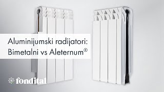 ALUMINIJUMSKI RADIJATORI BIMETALNI vs ALETERNUM  Fondital [upl. by Goodman]