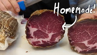 Making Capicola Capicole from Scratch Old fashioned traditional Italian way family recipeCAPOCOLLO [upl. by Aicina788]