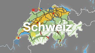 Schweiz  Überblick in Karten [upl. by Ettinger]