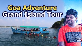 Grand Island Trip in Goa  2023 I கோவா சுற்றுலா I scuba diving I Jet Ski Ride I Parasailing [upl. by Nythsa415]