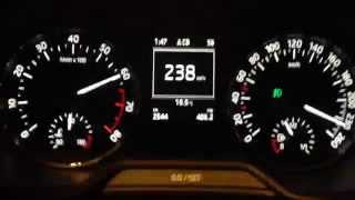 Разгон  Acceleration Skoda Octavia III A7 18 DSG 0238 kmh top speed HD [upl. by Ashleigh]