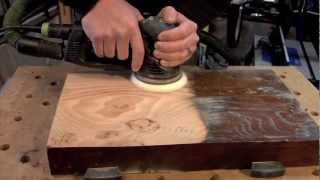 Festool Rotex 125 sanding from rough to a polish finish [upl. by Kurman455]