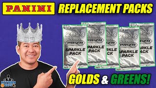 PANINI SENDS THESE OUT FOR OLD REDEMPTIONS  2023 Prizm Sparkle Packs Red Blue Gold Green [upl. by Ahsikel]