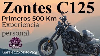 Zontes C125 Review primeros 500 km Sensaciones personales [upl. by Obla]