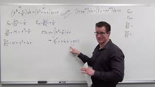 Solving Exact Differential Equations Differential Equations 29 [upl. by Adnuahs]