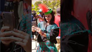 Kalash girl with iPhone X during festival kalash festival kalash valley kalash culture Pakistan [upl. by Zingg]