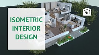 Interior design  Isometric interior design by Planner 5D  Tutorial [upl. by Sower]