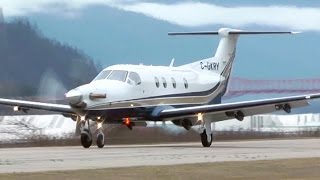 Pilatus PC12 CloseUp Takeoff [upl. by Torrie314]