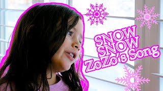 Snow Snow Song with ZoZo  Song for Kids [upl. by Donald]