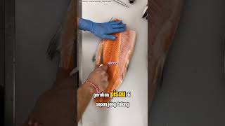 Cara Memotong ikan salmon fish ikan salmon [upl. by Trill]