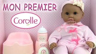 Corolle Poupée Baby Doll Mon Premier Bébé Calin Grand Coffret Accessoires Poupon [upl. by Ennairej]